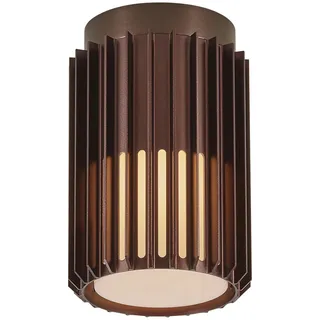 Nordlux Deckenleuchte Aluminium 188,0 cm E27 dimmbar IP54 braun