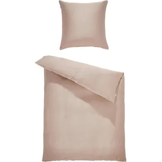 Schöner Wohnen Pure Unifarben Baumwolle Rosa 135 x 200 cm + 80 x 80 cm