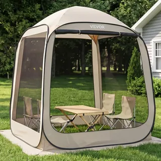Vevor Wurfzelt Campingzelt Beige