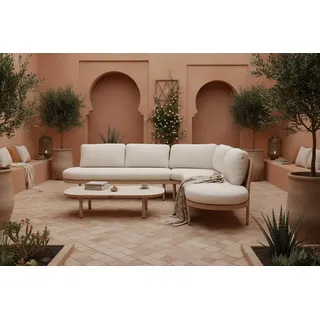 HARTMAN Shades of Colour Gartenlounge, cappuccino/beige, Alu/Polyester/Rope-Geflecht, inkl. Polster
