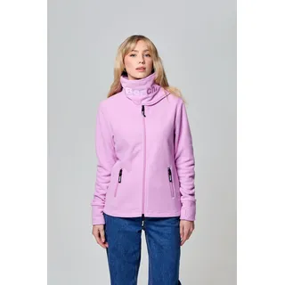 Fleecejacke BENCH. "FUNNEL", Damen, Gr. 44, lila (violet), Fleece, Obermaterial: 100% Polyester, unifarben, figurbetont, mit Daumenlöchern, Jacken Fleecejacke