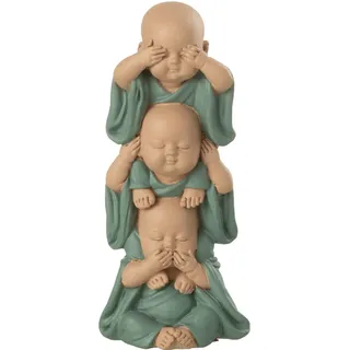 Pommerntraum ® | 3-ER Set! WohnDekoration Dekorationsfigur Sammlerfigur 3 Buddha-Figuren Mönche Nichts HÖREN Nichts Sagen Nichts SEHEN (Buddha-Figur)