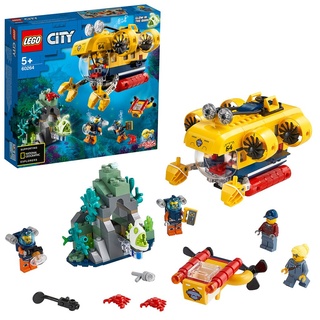 LEGO 60264 City Meeresforschungs-U-Boot, Spielzeug mit Figuren von Meerestieren, tolles Geschenk für Kinder ab 5 Jahre