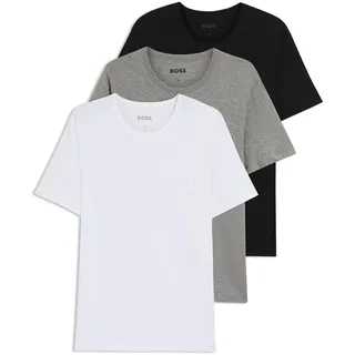 Boss Classic Kurzarm-T-Shirt 3 Einheiten White / Grey / Black M