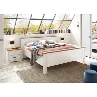 SchlafKONTOR Jasmin II 180 x 200 cm Weiß