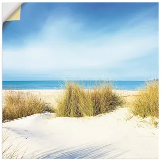 ARTland Wanddeko Wandtattoo selbstklebende Vinylfolie Strand Meer Dünen Gräser Meerblick Natur Sand Himmel Maritim K2JP