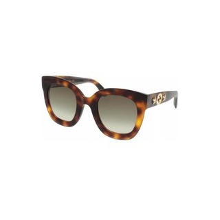 Gucci Sonnenbrille - GG0208S 49 - Gr. unisize - in Dunkelbraun - für Damen