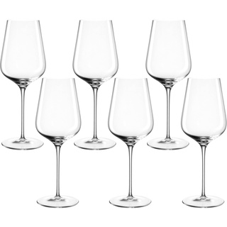 Leonardo BRUNELLI Weißweingläser 6er Set, spülmaschinenfeste Weißwein-Gläser, besonders stoßfestes Weingläser-Set, italienischer Stil, 470 ml, 066409