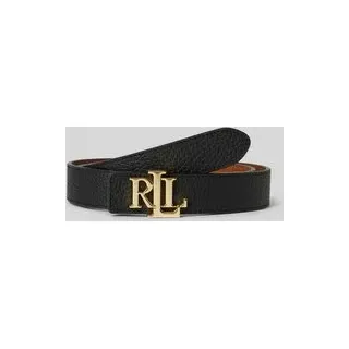 Gürtel aus Rindsleder mit Wendefunktion, Black, L