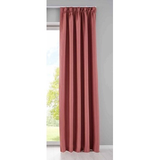 Verdunkelungsvorhang, Gardinenbox, verdeckteSchlaufen (1 St), verdunkelnd, Vorhang Blickdicht »NewYork« Raffhalter 202020610 rosa 140 cm x 245 cm