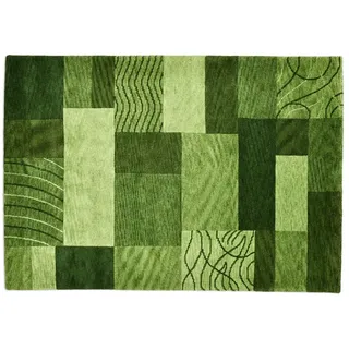 THEKO Wollteppich  Domas , grün , Wolle , Maße (cm): B: 140 H: 1,2