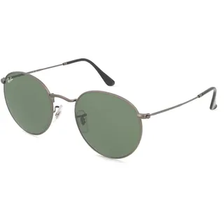 Ray-Ban Round Мetal RB3447 029 53-21 matte gunmetal/crystal green