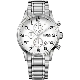 HUGO BOSS Aeroliner Silber 44 mm HB1513182