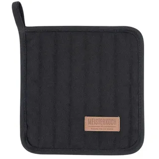 Meisterkoch Topflappen  OPTIMUS ¦ schwarz ¦ 100% Baumwolle ¦ Maße (cm): B: 20