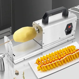 3 in 1 Ornado Kartoffelschneider Elektrischer Tornado Kartoffel Spiralschneider Spiral Twister Schneider für Obst, Kartoffeln, Tornado Chips, Gurken oder Karotten
