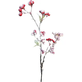 artplants.de Kunstblumen Zweig Schneebeere SOPUNY, rot-weiß, 70cm