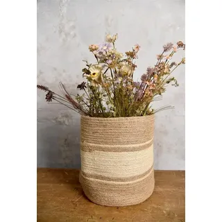 Jeanne d ́Arc living Aufbewahrungskorb Aufbewahrungskorb Jute XXL 40xØ44cm natur beige braun Wäschekorb, XXL Größe für Wäsche Decken Spielzeug, Kissen
