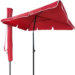 VOUNOT Sonnenschirm 200 x 125 cm rot