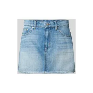Straight Fit Mini-Rock aus reiner baumwolle im 5-Pocket-Design Modell 'GALANIE_2_B', Jeansblau, XL