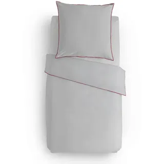 Diesel Bettwäsche Diesel, Hellgrau, Textil, Uni, 155x220 cm, Oeko-Tex® Standard 100, pflegeleicht, Schlaftextilien, Bettwäsche, Bettwäsche, Perkal-Bettwäsche