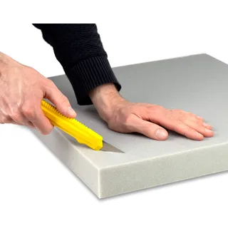 SEEBAUER living Schaumstoff Zuschnitt nach Maß MEDIUM RG 35/40 (Mittelfest) Höhe 5 cm - Schaumstoffplatte Sitzpolster Schaumstoff Zuschnitt