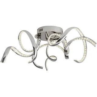 Searchlight Wirbel-LED-Flush 1 Stk. Chrom/Klar