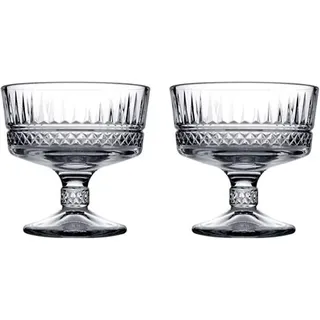 Pasabahce Elysia Dessertschale Transparent/Weiß 2-tlg.