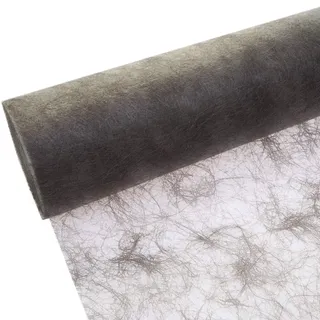 Deko AS GmbH Sizoflor Tischband anthrazit - Taupe 60 cm Rolle 25 Meter 60 026-R