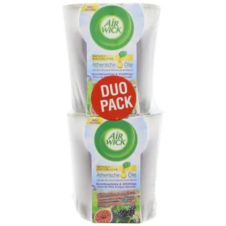 Air Wick Duftkerze Air Wick Doppelpack Duftkerze Blütenzauber Brombeerblüte & Wildfeige m
