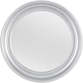 OIGUMR Kreis Spiegel Runder Wandspiegel Badezimmerspiegel Spiegel Wanddekoration (Silber, 45,7 cm)