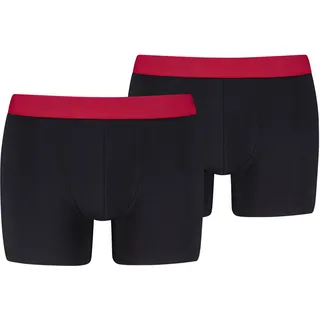Levi's LEVIS MEN TWILL WB BOXER BRIEF schwarz/rot L 2er Pack