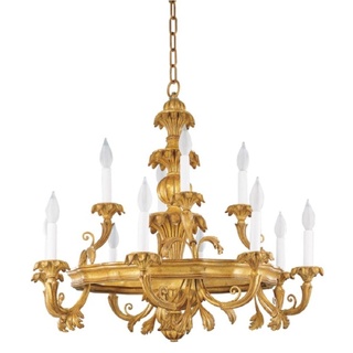 Casa Padrino Luxus Barock Kronleuchter Antik Gold Ø 79 x H. 74 cm - Prunkvoller Barockstil Wohnzimmer Kronleuchter - Edel & Prunkvoll - Luxus Qualität - Made in Italy