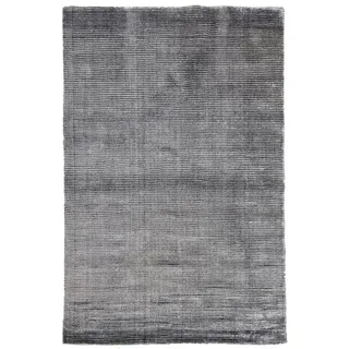 Rug Studios Teppich MAGIC LOOM, Rechteckig, Höhe: 0 mm, weich, 80 x 250 cm, Silber-Grau grau|silberfarben 80 cm x 250 cm x 0 mm