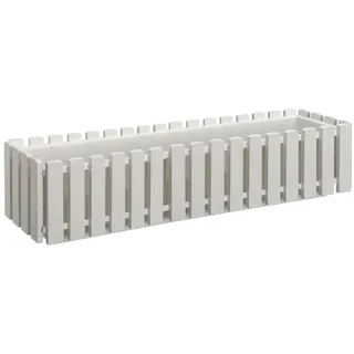 Buri Balkonkasten 75 x 18,5 x 17 cm weiß