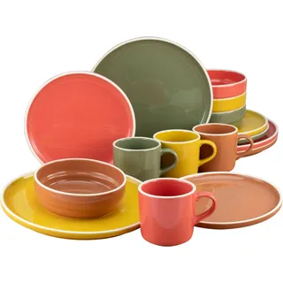 CreaTable Indian Summer Kombiservice 16-tlg. multicolor