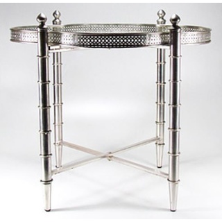 Casa Padrino Beistelltisch Silber 60 x 60 x H. 60 cm - Luxus Kollektion