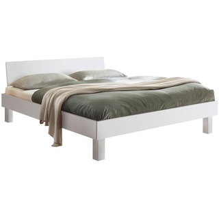 Hasena Bett, Weiß, Holz, Buche, massiv, 200x200 cm, in verschiedenen Holzarten erhältlich, Größen erhältlich, Schlafzimmer, Betten, Doppelbetten