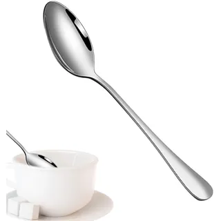 Servier-Teelöffel, Kaffeelöffel, Metalllöffel zum Servieren, rostbeständige multifunktionale Esslöffel, spülmaschinenfest, für Restaurant, Kaffee, Eis, Zuhause, Küche