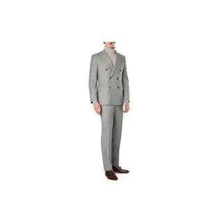 BOSS Black Herren Anzug grau Schurwolle gestreift Slim Fit, grau, Herbst/Winter 2025/2026