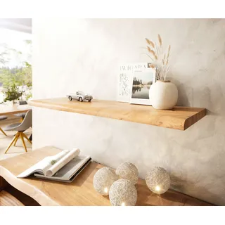 DeLife Wandregal 100 cm x 3 cm x 30 cm Beige