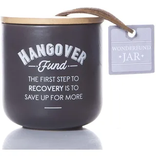 Boxer Gifts Hangover Cure Fund Spardose | Neuheit Münz-Sparbox | Lustiges Wichtel-Geschenk für Freunde, Familie und Kollegen | Schwarz