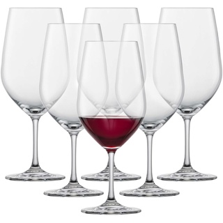 SCHOTT ZWIESEL Bordeaux Rotweinglas Viña (6er-Set), zeitlose Bordeauxgläser für Rotwein, spülmaschinenfeste Tritan-Kristallgläser, Made in Germany (Art.-Nr. 110496)