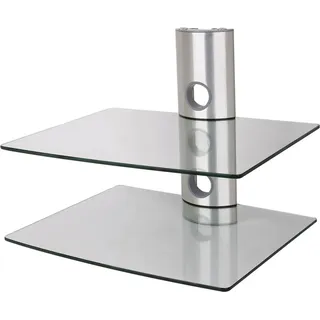 NEG Multimedia TV-Rack SUSPENDER Farbe: silber, Anzahl Regalböden: 2 Ablagen - Silber