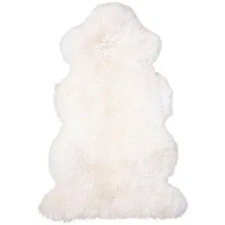 Fellteppich HEITMANN FELLE "Lammfell KE 152 - Premium Qualität" Gr. 41, weiß (naturweiß), B:68cm H:70mm L:140cm, Lammfell, Teppiche, Fellteppich, echtes Austral. Lammfell, besonders weich, auch ideal als Bettvorleger