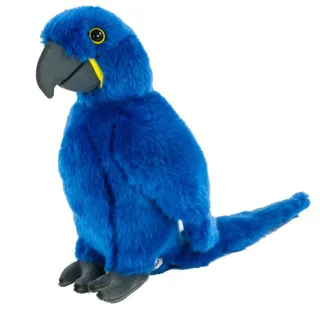 Teddys Rothenburg Kuscheltier Papagei sitzend blau 26 cm Plüschpapagei Plüschvogel