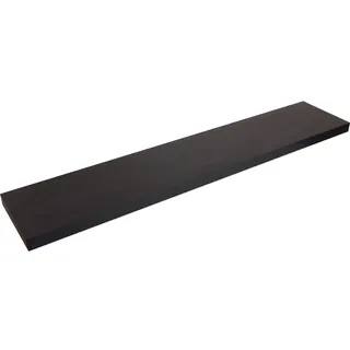 Wandregal Carlton 120 cm x 24 cm x 3,8 cm Schwarz