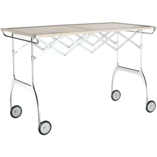Kartell Battista Servierwagen mit Rollen 100x54x69 cm - Silber