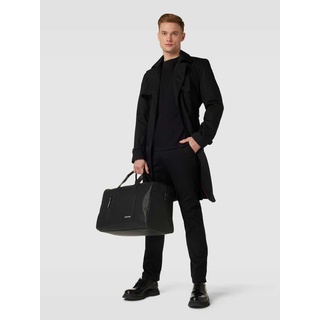 Duffle Bag mit Strukturmuster Modell 'PIQUE', Black, One Size