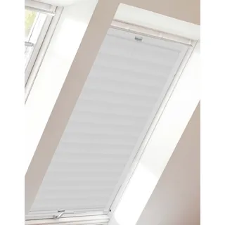 Dachfensterplissee SUNLINES "StartUp Style Crepe" Plissees Gr. 53,9 cm, zweiseitig verschiebbar, 38,4 cm, weiß (weiß, weiß) Dachfensterplissees mit Führungsschienen