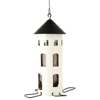 WILDLIFEGARDEN Wildlife Garden WG340 Kombi-Haus Samen Weiss - Vogelfutterhaus aus Metall